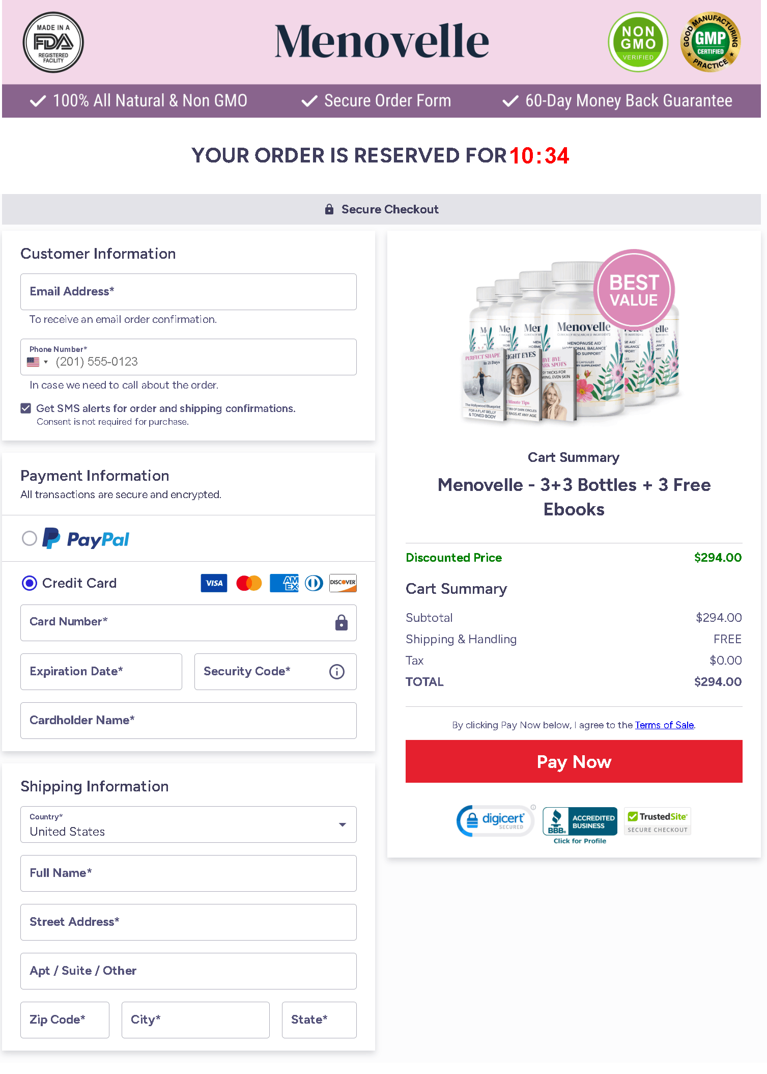 Menovelle Buy-now
